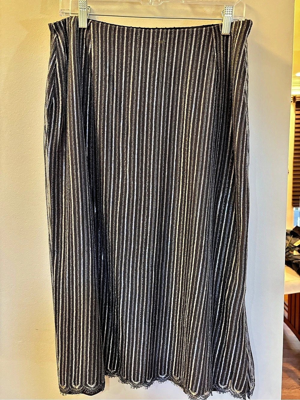 Vivienne Westwood Metallic Striped Maxi Skirt size 16